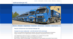 Desktop Screenshot of kollmannsberger-transporte.de